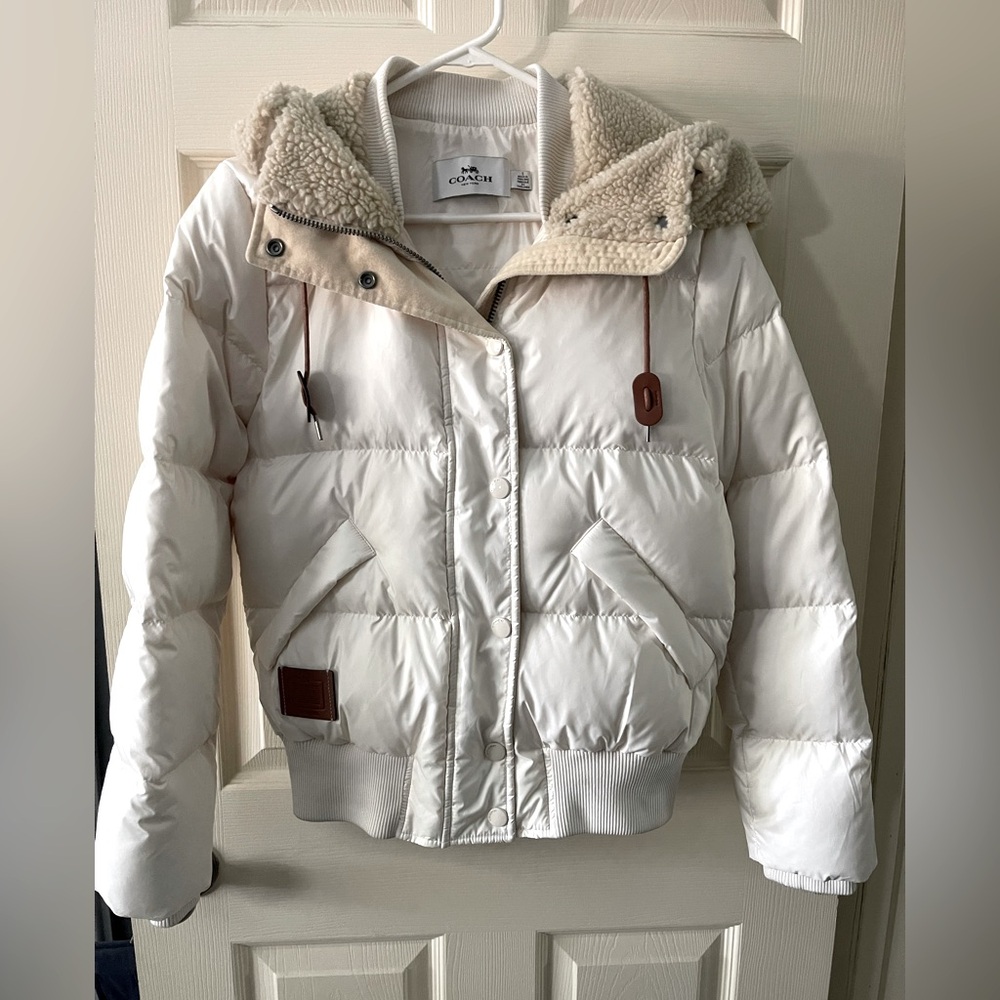 COACH HOODED DOWN JACKET